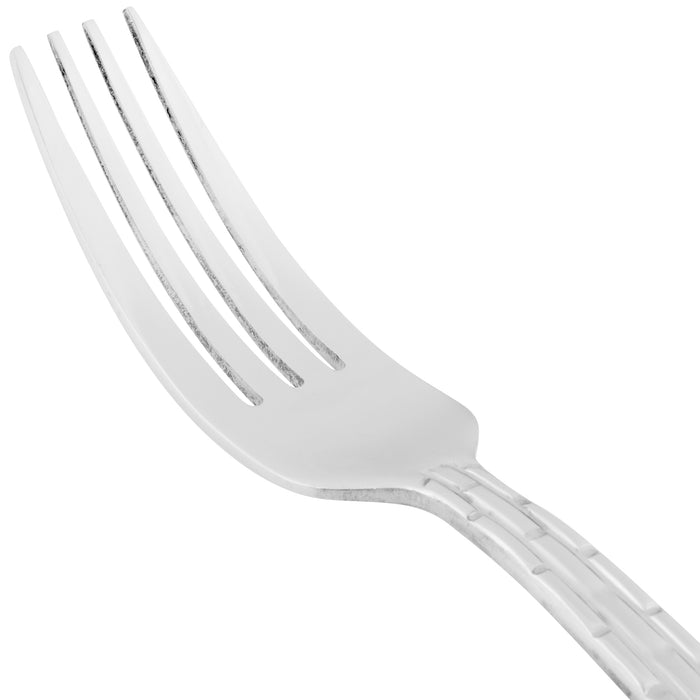 10 Strawberry Street PAN-SF Panther Link 18/0 Heavy Weight 7" Stainless Steel Salad Fork - 12/Pack