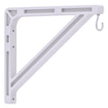 White 11-inch wall bracket for retractable photo backdrop, set of two