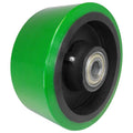 8" x 3" Ultra Poly on Cast Wheel - Durable Superior Casters
