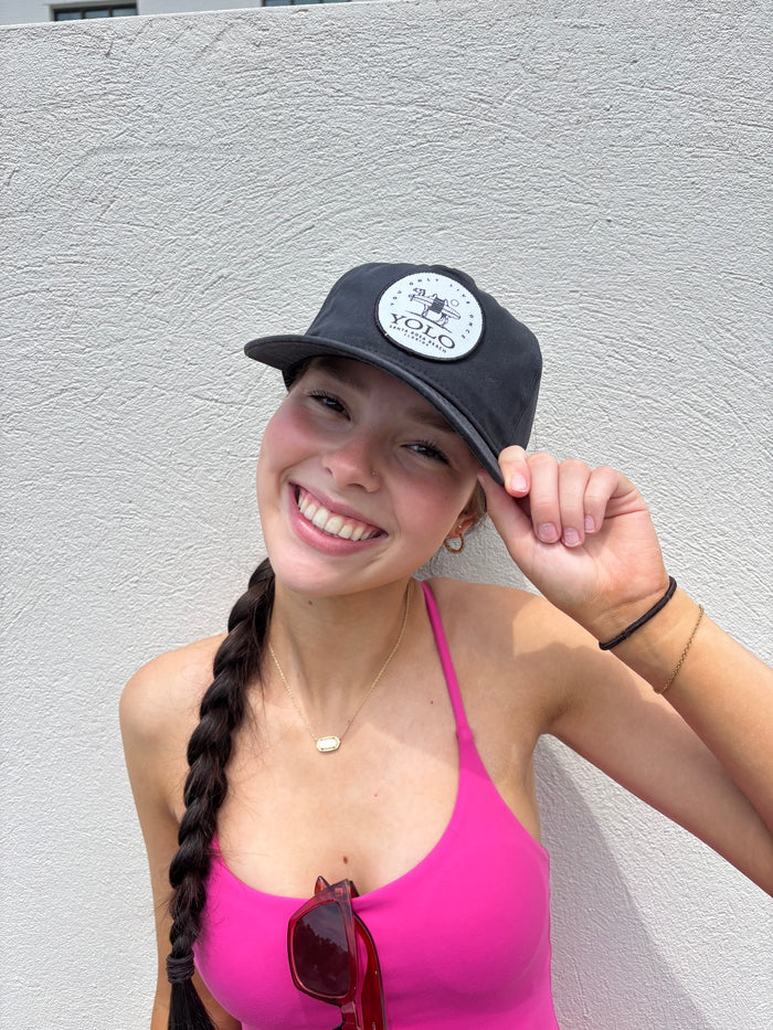 Black Canvas YOLO Coffee Hat