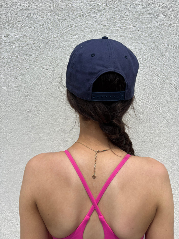 Dark Navy Palms All Twill Trucker Hat