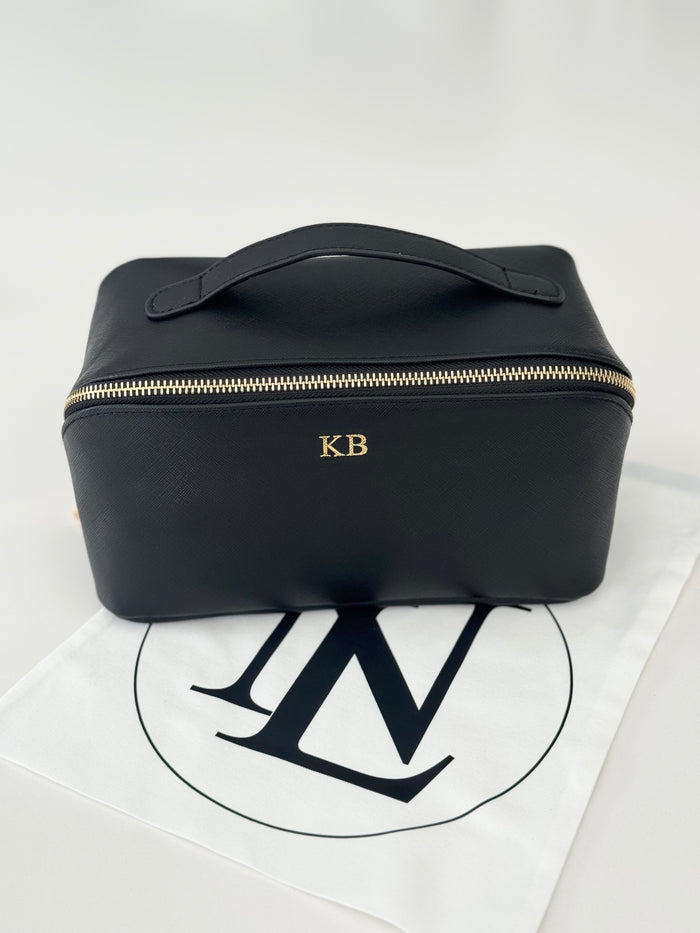 Personalised Norfolk cosmetic bag - Black