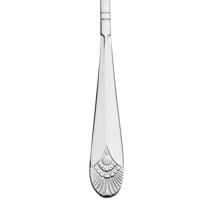 Acopa Monaca 4 3/8" 18/8 Stainless Steel Extra Heavy Weight Demitasse Spoon - 12/Pack