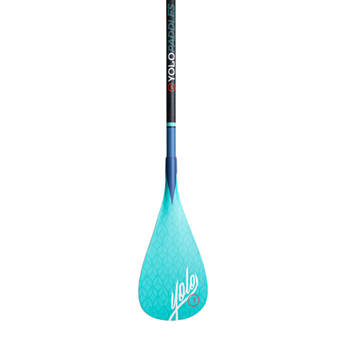 Adjustable SUP Paddle - Blue Lotus - YOLO Board and Bike
