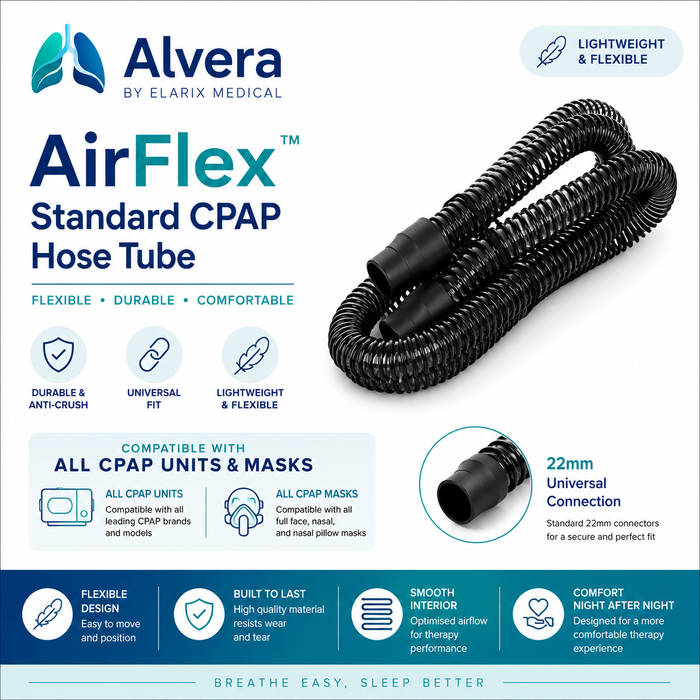 Alvera AirFlex Standard CPAP Hose Tube SelfiMed UK