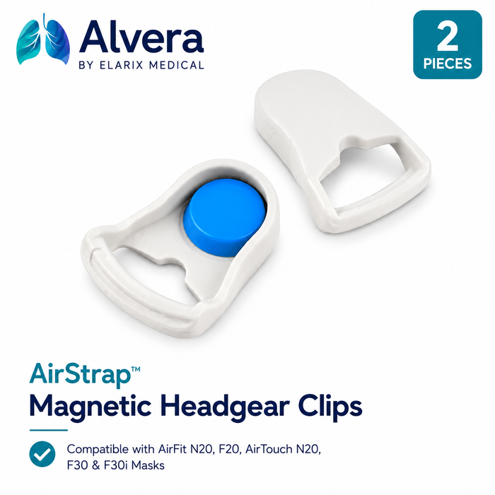ALVERA AirStrap™ Magnetic Headgear Clips - 2 Pieces SelfiMed UK