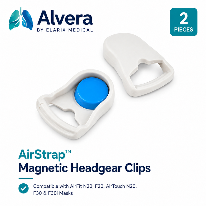 ALVERA AirStrap™ Magnetic Headgear Clips - 2 Pieces SelfiMed UK