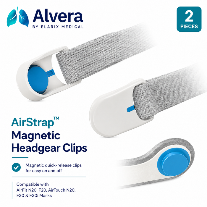 ALVERA AirStrap™ Magnetic Headgear Clips - 2 Pieces SelfiMed UK