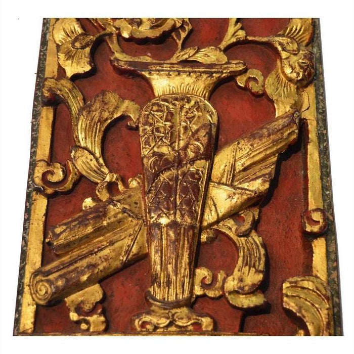 Antique Chinese Hand Carved Temple Ornament-3. Asian & Chinese Furniture, Art, Antiques, Vintage Home Décor for sale at FEA Home