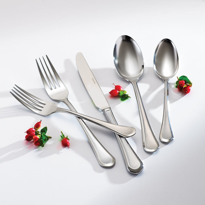 Arcoroc FL629 Amber 7 1/8" 18/0 Stainless Steel Heavy Weight Salad / Dessert Fork by Arc Cardinal - 12/Pack