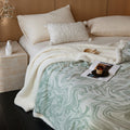 - Ever Lasting - Aurielle Lamb Wool Blanket / Green - Blankets - Ever Lasting