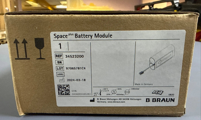 B Braun Space Plus Battery Module with Part Number 34523200 - Brand new space battery module SelfiMed UK