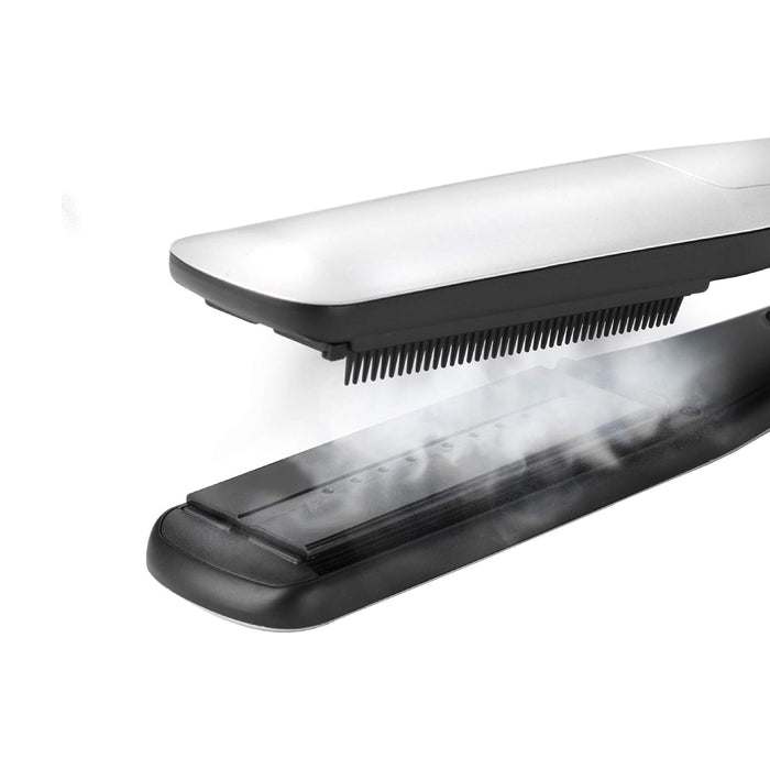 Babyliss Steam Lustre Professional Hair Straightener, Advanced Ceramic ST595E – Silver