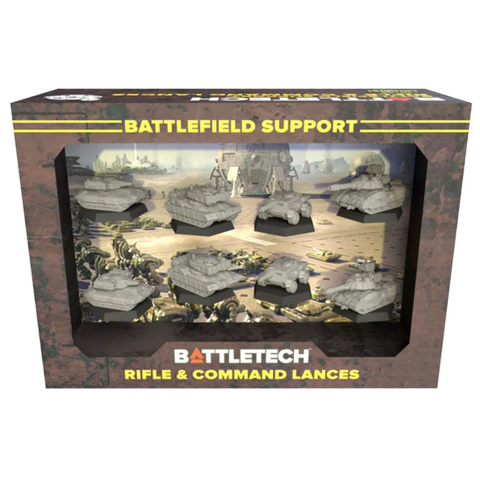 Catalyst Games Battletech Battlefield Support Miniatures Set with Rifle and Command Lances