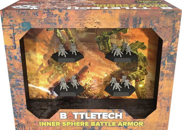 Catalyst Games Battletech Inner Sphere Battle Armor Miniatures Set with Detailed Figures and Bases