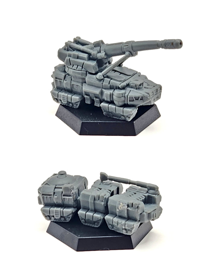LT-MOB-25 Mobile Long Tom Artillery (With Ammo Trailer)