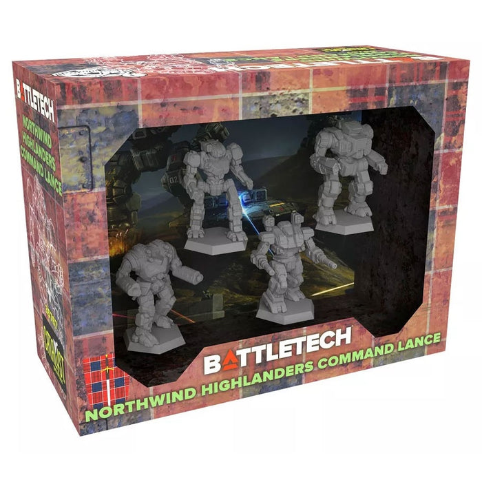 Catalyst Games BattleTech Northwind Highlanders Command Lance Miniatures Set with Four Detailed Figures