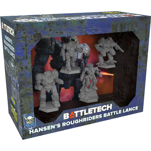 Catalyst Games Battletech Hansen's Roughriders Battle Lance Miniatures Set in Display Box