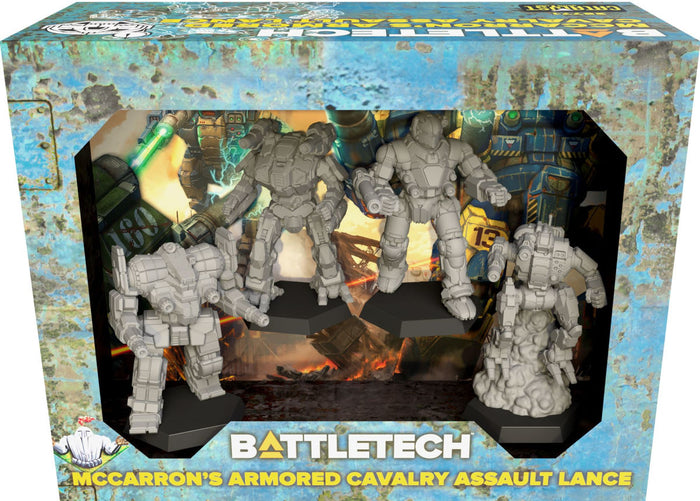Catalyst Games BattleTech McCarron's Armored Cavalry Assault Lance Miniatures Set with Four Highly Detailed Figures
