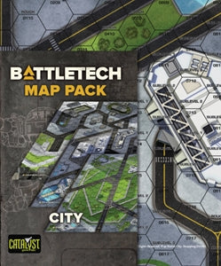 BattleTech city map pack featuring detailed city and industrial area designs for tabletop gaming