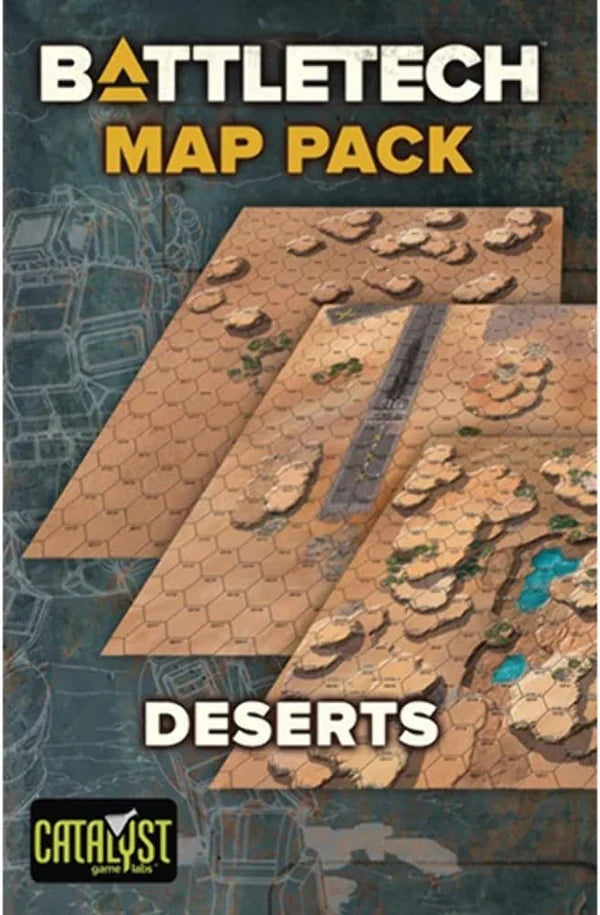 BattleTech: Map Pack- Deserts featuring detailed desert terrain maps for tabletop gaming