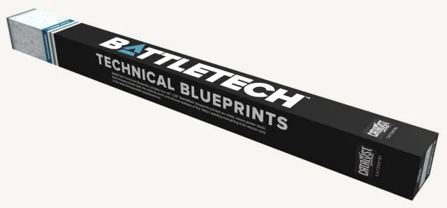 BattleTech: Technical Blueprints rolled tube designed for fans and gamers of the BattleTech universe