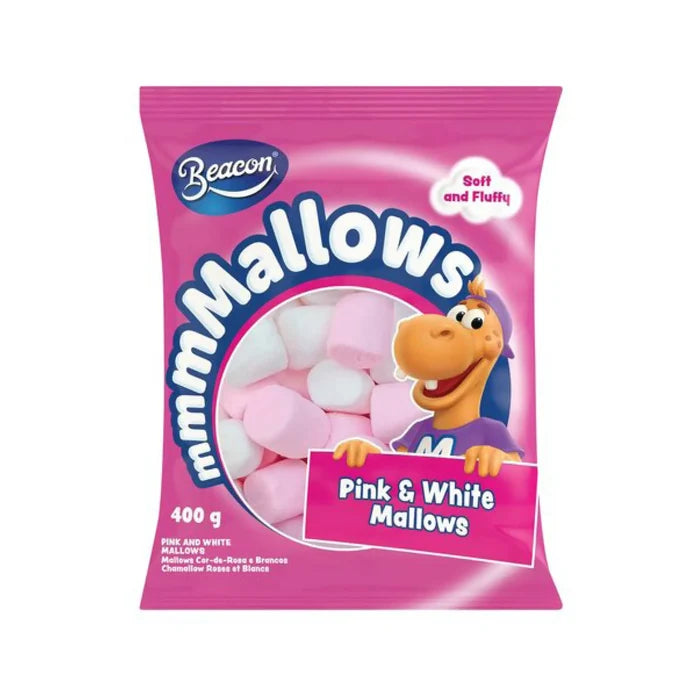 Beacon Pink & White Marshmallows 300g