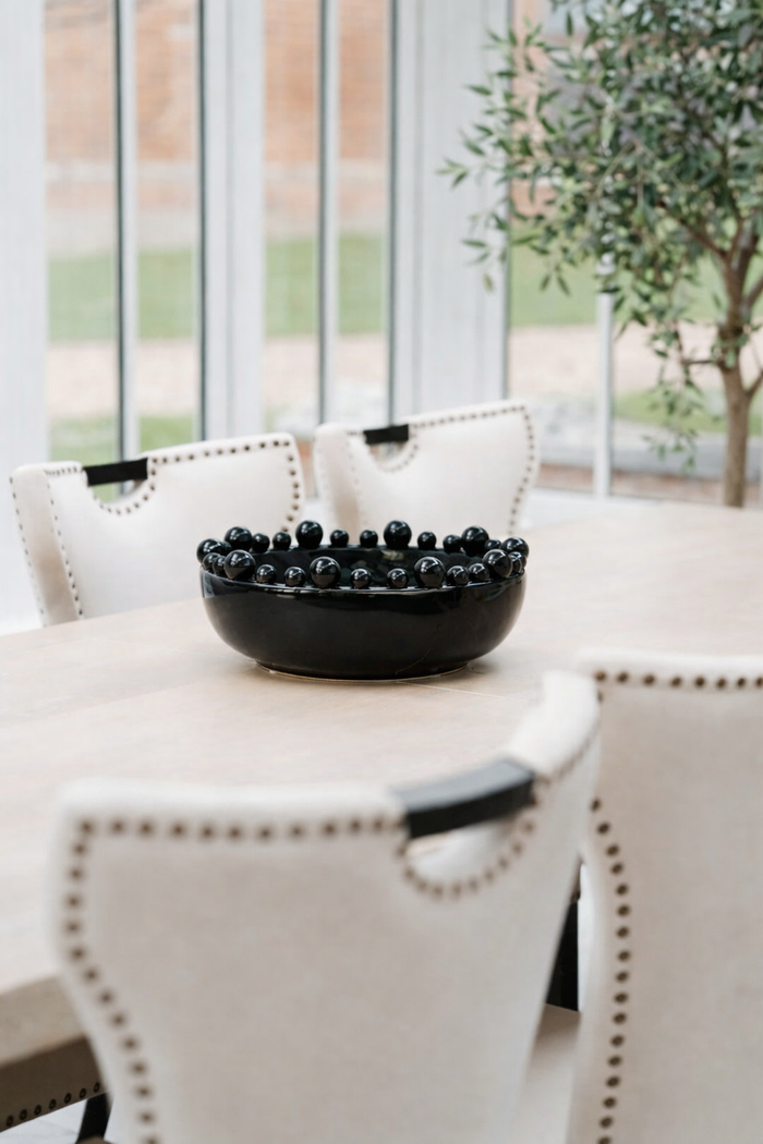 Black Bobble Edged Bowl