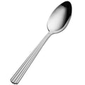 Bon Chef S1603 Britany 7 5/8" 18/10 Stainless Steel Extra Heavy Weight Soup / Dessert Spoon - 12/Pack