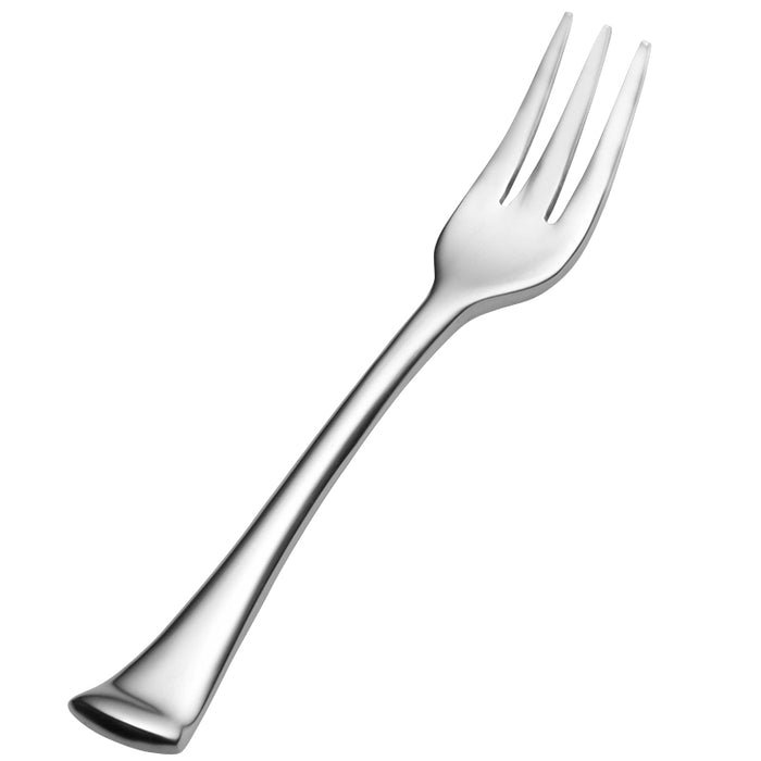 Bon Chef S3208 Aspen 4 7/8" 18/10 Stainless Steel Extra Heavy Oyster / Cocktail Fork - 12/Pack