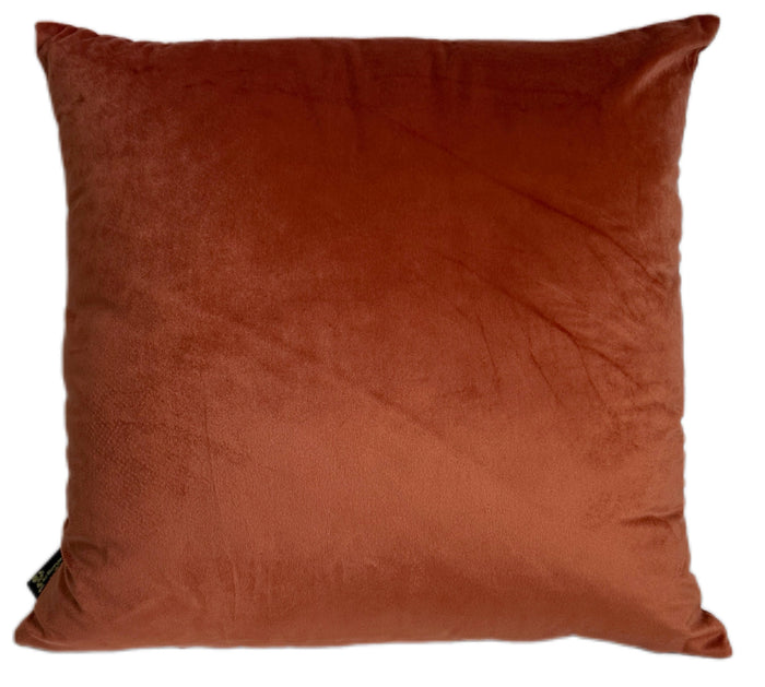Brown pillow on a white background