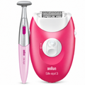 Braun SE3-202 Silk-épil 3 Epilator, Easy Removes Even Short Hairs From The Root - Pink