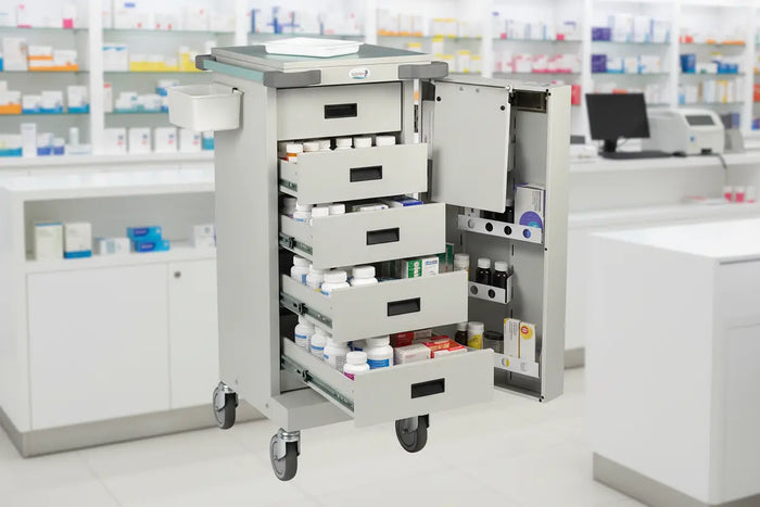 Bristol Maid Lockable Drugs Cabinet with Key Drug Cabinet SelfiMed UK