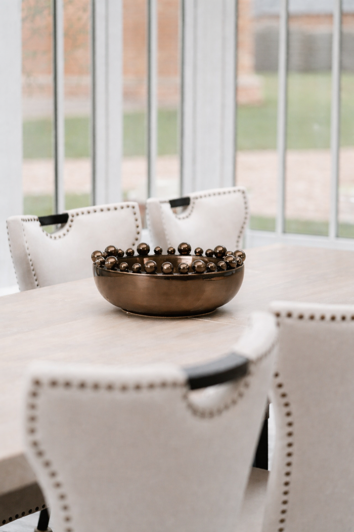 Bronze Bobble Edged Bowl