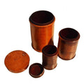 Burmese Set Vintage Wooden Canisters-1. Asian & Chinese Furniture, Art, Antiques, Vintage Home Décor for sale at FEA Home