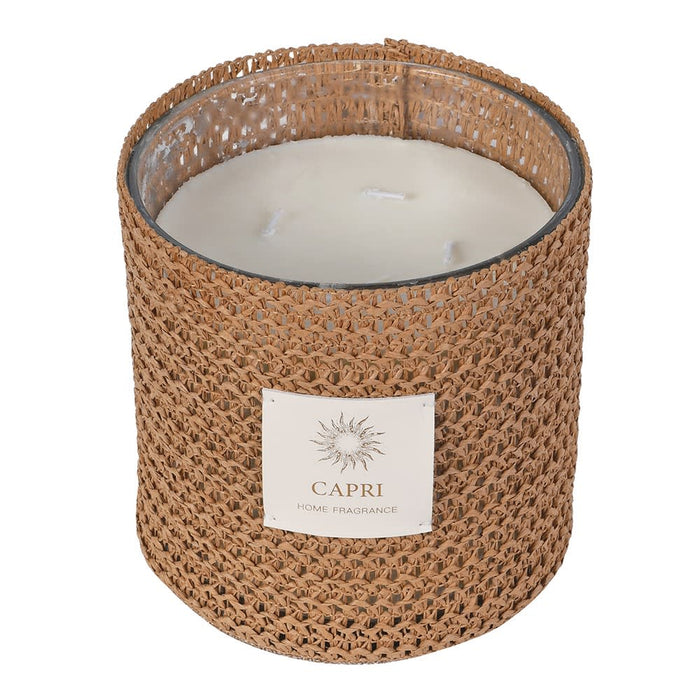 Capri Woven Candle