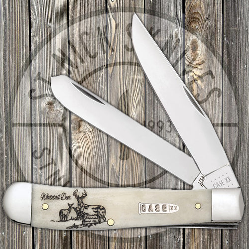 Case - Trapper - Sportsman Series - Natural Bone - Whitetail Deer - 60575
