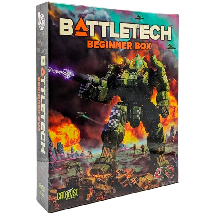 Battletech 40th anniversary edition Beginner Box by Catalyst Games featuring mech combat artwork