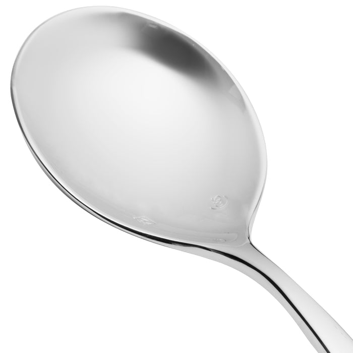 Chef & Sommelier T5209 Ezzo 7" 18/10 Stainless Steel Extra Heavy Weight Soup Spoon by Arc Cardinal - 12/Pack