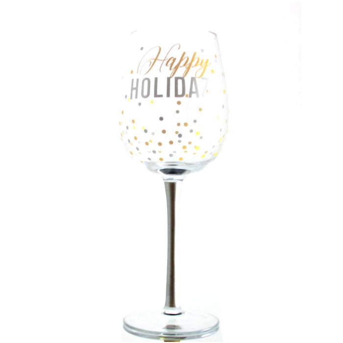 Christmas Wine Glass