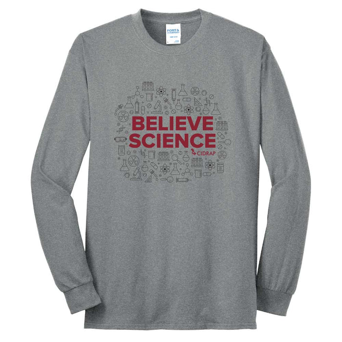 CIDRAP Believe Science T-shirt - Long Sleeve