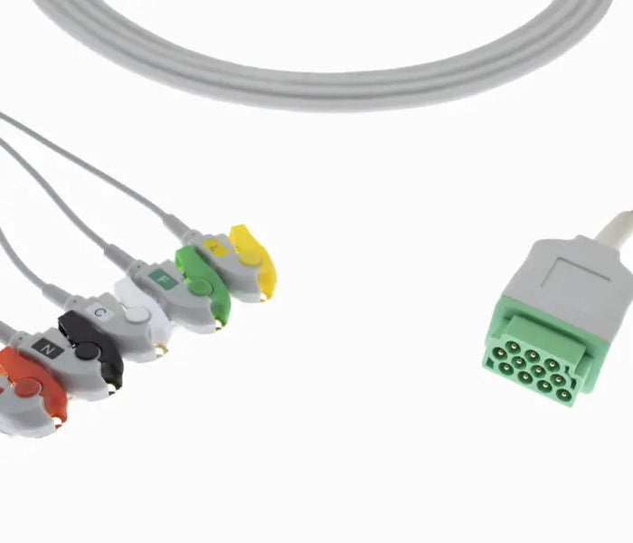 Compatible GE Marquette Patient Monitor 11 Pin Snap ECG Cable - Next Day Delivery next day delivery SelfiMed UK
