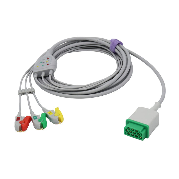 Compatible GE Marquette Patient Monitor 11 Pin Snap ECG Cable - Next Day Delivery next day delivery SelfiMed UK