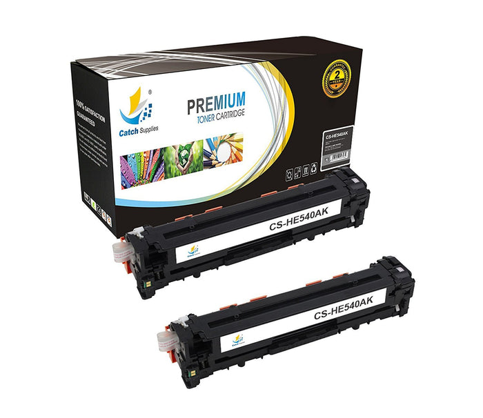 Compatible HP CB540A Standard-Yield Toner Cartridges, 2-Pack | Catch Supplies