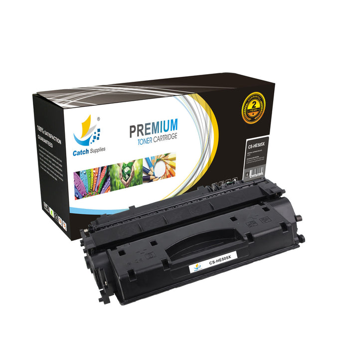 Compatible HP CE505X High-Yield Black Toner Cartridge Toner Cartridges, 4-Pack | Catch Supplies