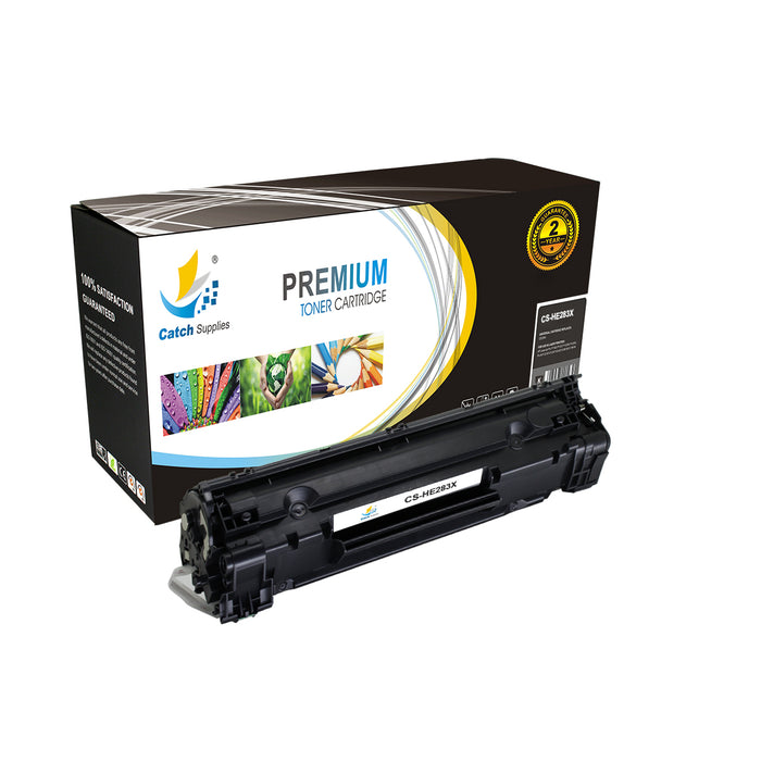 Compatible HP CF283X High-Yield Black Toner Cartridge, 1-Pack, for LaserJet Pro M225dn M225dw M225rdn M201n M201dw M202n Printers