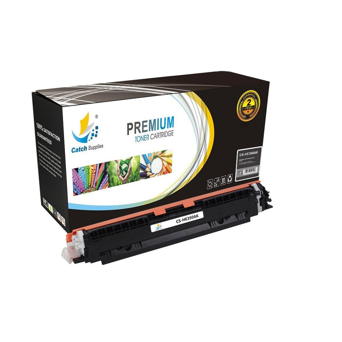 Compatible HP CF350A Standard-Yield Black Toner Cartridge, 1-Pack, for Color LaserJet Pro M176 M177fw Printers