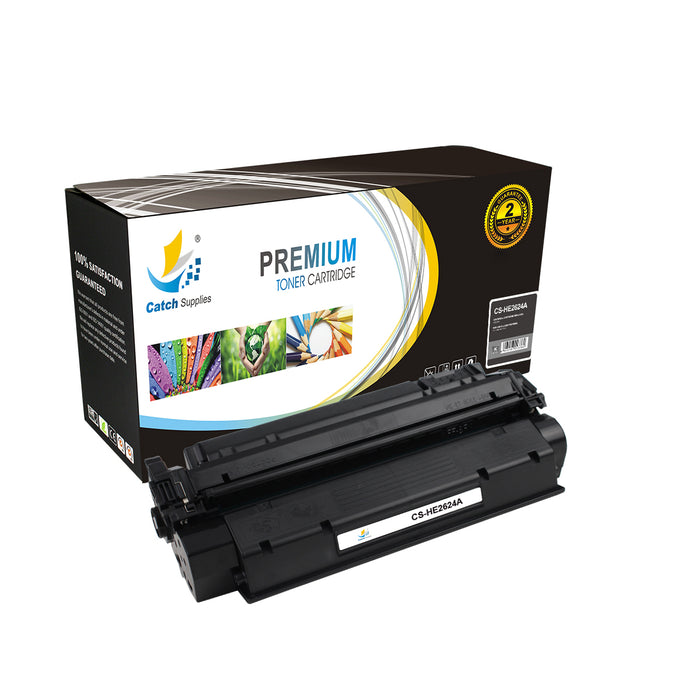 Compatible HP Q2624A Standard-Yield Black Toner Cartridges, 3-Pack, for LaserJet 1150 Printers
