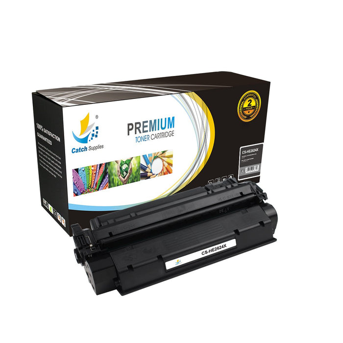 Compatible HP Q2624X High-Yield Black Toner Cartridge, 1-Pack, for LaserJet 1150 Printers