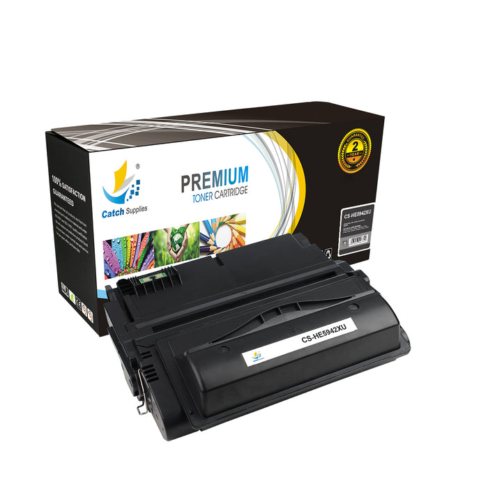 Compatible HP Q5942X High Yield Black Toner Cartridge Laser Printer Toner Cartridges - Three Pack